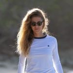 Saint Jacques Lycra Long Sleeves White Shirt UV Protection - Women